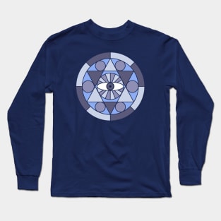 Monochrome Pyramid Eye Long Sleeve T-Shirt